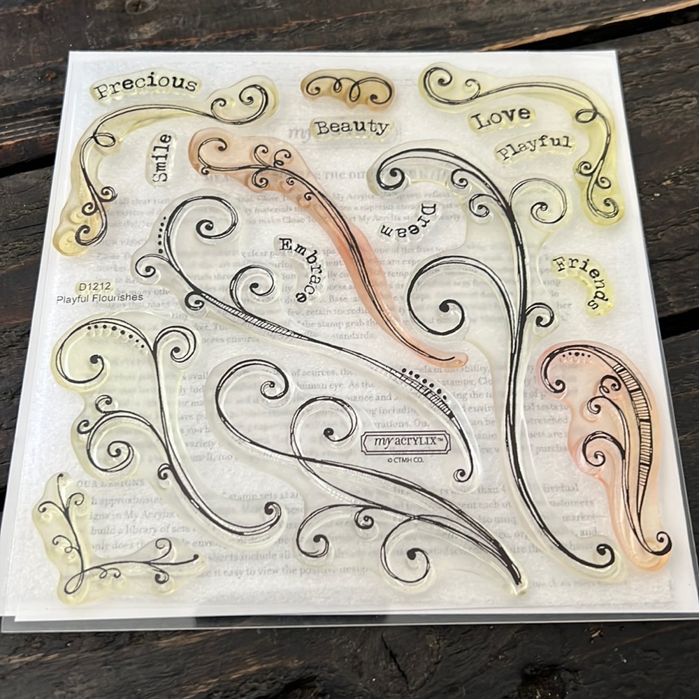 Close to my heart my acrylix stamp set-Playful Flourishes